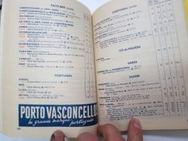 Automobile Club de France - Annuaire de route 1957 -Ranskan Autoklubin vuosikirja, sisältää hotelliluettelon, karttoja, mainoksia, autokilpailukalenterin ym.