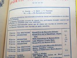 Automobile Club de France - Annuaire de route 1957 -Ranskan Autoklubin vuosikirja, sisältää hotelliluettelon, karttoja, mainoksia, autokilpailukalenterin ym.