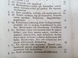 Försök till en elementar Lärobok i Astronomien, innehållande, jemte Inledning till Läran om Globerna, en kort underrätlse om Verldsystemet, samt Anvisning att