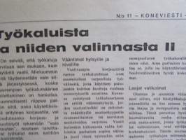 Koneviesti 1971 nr 11, sis. mm. seur. artikkelit / kuvat / mainokset; Agronomi Esko Ikävalko - Suomalainen konepankki, Pienlentokoneet - yksimoottoriset kuvat ja