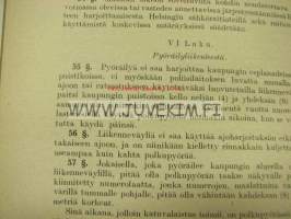 Helsingin kaupungin liikenneohjesääntö 1925 Trafikreglemente för Helsingfors stad