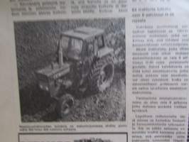 Koneviesti 1971 nr 7, sis. mm. seur. artikkelit / kuvat / mainokset; Traktorien melutasojen mittaus, Alavuuden tehtaan takakuormain, Someca on Fiat,