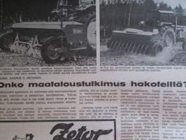 Koneviesti 1971 nr 5, sis. mm. seur. artikkelit / kuvat / mainokset; Tietoa kylvökoneista ja kuvat, Kylvölannoituskoneet / Rivilannoittimet tekniset tiedot,