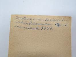Kauttuan uuden kansakoulun vihkiäistilaisuus 19.11.1950 -valokuva / photograph, school inauguration