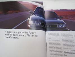 Audi A8 -myyntiesite / brochure