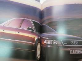 Audi A8 -myyntiesite / brochure