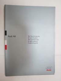 Audi A8 -myyntiesite / brochure