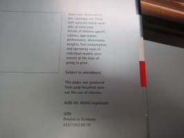 Audi A8 -myyntiesite / brochure