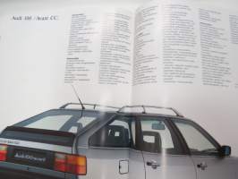 Audi 100, 100 Avant 1987 -myyntiesite / brochure