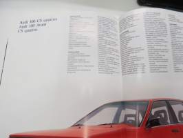 Audi 100, 100 Avant 1987 -myyntiesite / brochure
