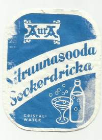 Sitruunasooda -  juomaetiketti