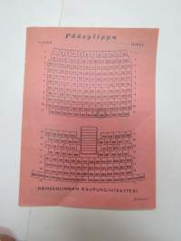 Hämeenlinnan kaupunginteatteri -pääsylippu -theatre ticket