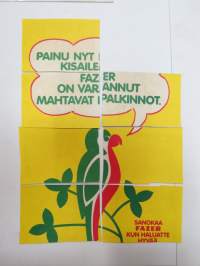 Kröhm! Olis vähän asiaa! / Fazer -tarra (osa isompaa kokonaisuutta, katso kuvista) -sticker