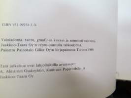 Turun Kirjatyöntekijäin Yhdistys 1890-1980 historiikki + 2 eri koneella kirjoitettua käsikirjoitusta / versiota? ko. teoksesta sekä muuta yhdistyksen