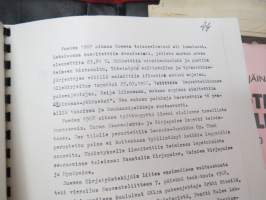 Turun Kirjatyöntekijäin Yhdistys 1890-1980 historiikki + 2 eri koneella kirjoitettua käsikirjoitusta / versiota? ko. teoksesta sekä muuta yhdistyksen