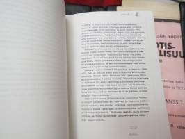 Turun Kirjatyöntekijäin Yhdistys 1890-1980 historiikki + 2 eri koneella kirjoitettua käsikirjoitusta / versiota? ko. teoksesta sekä muuta yhdistyksen