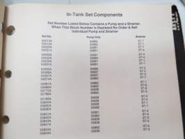 TRW Fuel pumps Catalog nr X3006 1990 -polttoainepumppujen luettelo