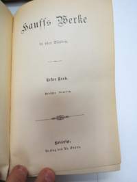 Hauffs Werke in vier Bänden. Hauffin teokset alkuperäiskielellä 4 osana (2 nidettä)