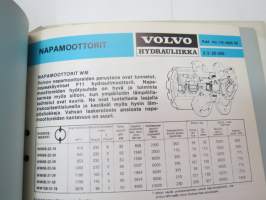 Volvo hydrauliikka F11, V30, V33 teknistä tietoa, esitteitä, ohjekirjoja -tehtaan alkuperäinen kansio -factory original hydraulics binder with manuals, brochures