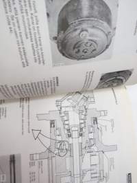 Volvo hydrauliikka F11, V30, V33 teknistä tietoa, esitteitä, ohjekirjoja -tehtaan alkuperäinen kansio -factory original hydraulics binder with manuals, brochures