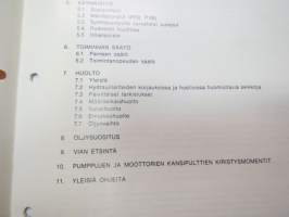 Sperry-Vickers koneikot - käyttöönotto, huolto, vianetsintä -manual