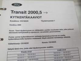 Ford - Huoltokoulutus - Kytkentäkaaviot - Ford Transit 2000 1/2 - / wiring diagrams