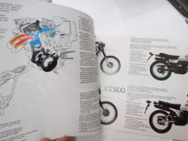 Yamaha XT -myyntiesite / brochure