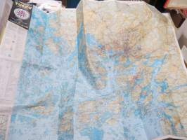 Turku ympäristöineen 1980 -matkailukartta -travel map