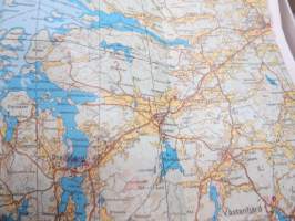 Turku ympäristöineen 1980 -matkailukartta -travel map