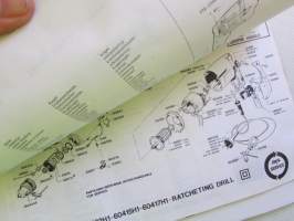 Skil Service Manual 1985 - Skil-laitteiden ja työkoneiden huolto- ja varaosakirja 1985, sisältää kuvaston, sähkökaavioita, teknisiä arvoja yms. -katso