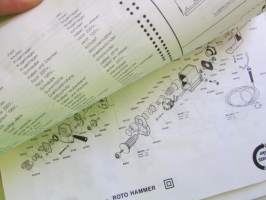 Skil Service Manual 1985 - Skil-laitteiden ja työkoneiden huolto- ja varaosakirja 1985, sisältää kuvaston, sähkökaavioita, teknisiä arvoja yms. -katso