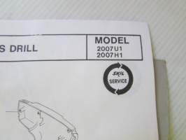Skil Service Manual 1985 - Skil-laitteiden ja työkoneiden huolto- ja varaosakirja 1985, sisältää kuvaston, sähkökaavioita, teknisiä arvoja yms. -katso