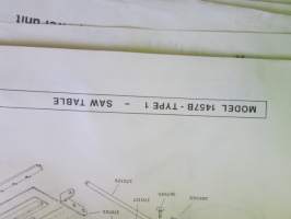 Skil Service Manual 1985 - Skil-laitteiden ja työkoneiden huolto- ja varaosakirja 1985, sisältää kuvaston, sähkökaavioita, teknisiä arvoja yms. -katso