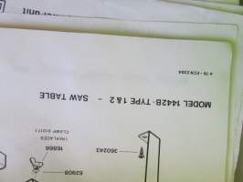 Skil Service Manual 1985 - Skil-laitteiden ja työkoneiden huolto- ja varaosakirja 1985, sisältää kuvaston, sähkökaavioita, teknisiä arvoja yms. -katso