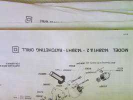 Skil Service Manual 1985 - Skil-laitteiden ja työkoneiden huolto- ja varaosakirja 1985, sisältää kuvaston, sähkökaavioita, teknisiä arvoja yms. -katso