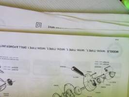 Skil Service Manual 1985 - Skil-laitteiden ja työkoneiden huolto- ja varaosakirja 1985, sisältää kuvaston, sähkökaavioita, teknisiä arvoja yms. -katso