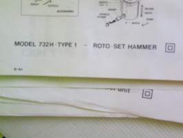 Skil Service Manual 1985 - Skil-laitteiden ja työkoneiden huolto- ja varaosakirja 1985, sisältää kuvaston, sähkökaavioita, teknisiä arvoja yms. -katso