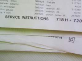 Skil Service Manual 1985 - Skil-laitteiden ja työkoneiden huolto- ja varaosakirja 1985, sisältää kuvaston, sähkökaavioita, teknisiä arvoja yms. -katso