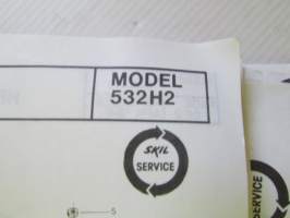 Skil Service Manual 1985 - Skil-laitteiden ja työkoneiden huolto- ja varaosakirja 1985, sisältää kuvaston, sähkökaavioita, teknisiä arvoja yms. -katso