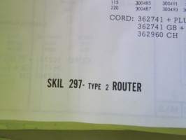 Skil Service Manual 1985 - Skil-laitteiden ja työkoneiden huolto- ja varaosakirja 1985, sisältää kuvaston, sähkökaavioita, teknisiä arvoja yms. -katso