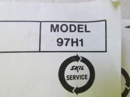 Skil Service Manual 1985 - Skil-laitteiden ja työkoneiden huolto- ja varaosakirja 1985, sisältää kuvaston, sähkökaavioita, teknisiä arvoja yms. -katso