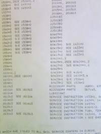 Skil Service Manual 1985 - Skil-laitteiden ja työkoneiden huolto- ja varaosakirja 1985, sisältää kuvaston, sähkökaavioita, teknisiä arvoja yms. -katso
