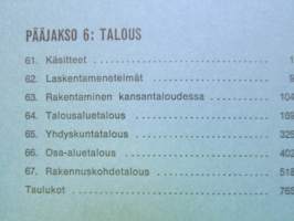 Rakennustekniikan käsikirja 8. - 6. Talous - Katso kuvista tarkempi sisältö.