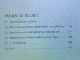 Rakennustekniikan käsikirja 7. - 5. Hallinto - Katso kuvista tarkempi sisältö.