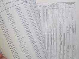 Philips puolijohteiden vertailutaulukko 1975
