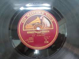 His Master´s Voice X 3136 Raf. Ramstedt - Jannes Handklavertrall - Rönnbergska dansen -savikiekkoäänilevy - 78 rpm record