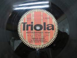 Triola T 4223 Veikko Tuomi - Silmät ikkunassa / Mustalaisviulu -savikiekkoäänilevy - 78 rpm record