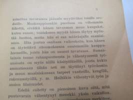 Kotimainen työ kansalaisten kannatettava! (&quot;Annetaan palkinnoksi ahkeralle oppilaalle, joka levittäköön tietoa kirjasen sisällöstä&quot; -leima