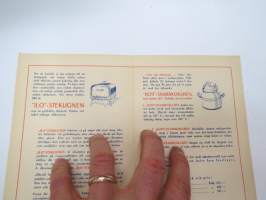 Kultor - inhemska tillverkningar - &quot;Ilo&quot; -stekugn, &quot;Koti&quot; -snabbkokaren - Maskin- och Brobyggnads Ab -esite -brochure