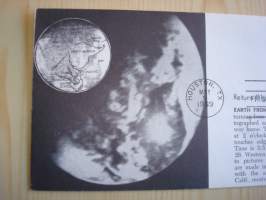 Apollo 8, 1969, USA, ensipäiväkuori, FDC, hieno. Katso myös muut kohteeni, mm. noin 1 200 erilaista amerikkalaista ensipäiväkuorta 1920-luvulta 2000-luvulle.